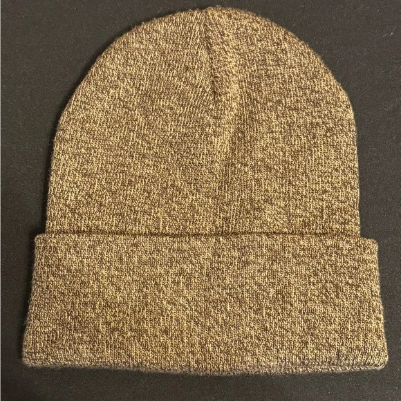 Carhartt Beanie Winter Knit Cap Workwear Outdoors Brown Hat - Picture 2 of 2